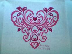 Cross stitch square for Ciara's quilt