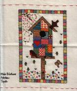 Cross stitch square for Ruby's quilt