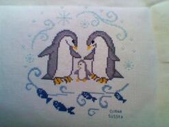 Cross stitch square for Archie E's quilt