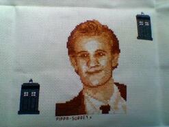 Cross stitch square for Jessie D's quilt
