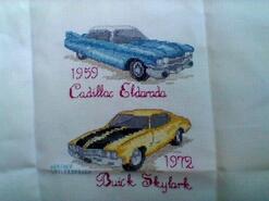 Cross stitch square for Harry S's quilt