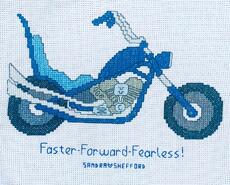 Cross stitch square for Harry S's quilt