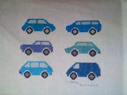 Cross stitch square for Harry S's quilt