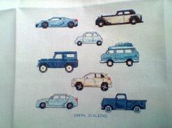 Cross stitch square for Harry S's quilt