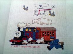 Cross stitch square for Riley K's quilt