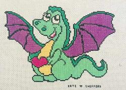 Cross stitch square for Heidi D's quilt
