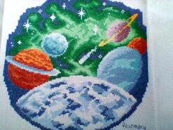 Cross stitch square for Alfie R's quilt