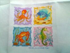 Cross stitch square for Elijah's quilt
