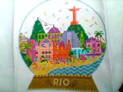 Cross stitch square for Noah K's quilt