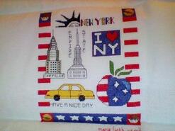 Cross stitch square for Noah K's quilt