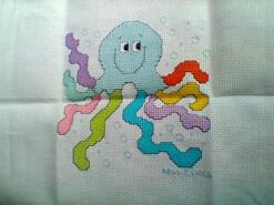 Cross stitch square for Noah M's quilt