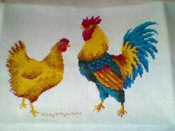 Cross stitch square for Noah M's quilt