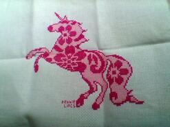 Cross stitch square for Bella W's quilt