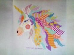 Cross stitch square for Bella W's quilt