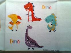 Cross stitch square for Noah B's quilt