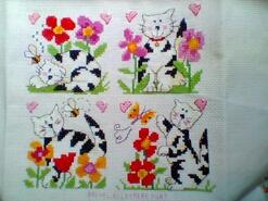 Cross stitch square for Fae's quilt