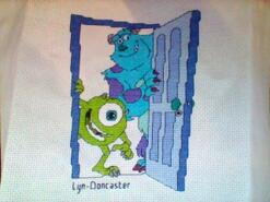 Cross stitch square for Archie-Louie's quilt