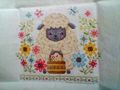 Cross stitch square for Isabelle C's quilt