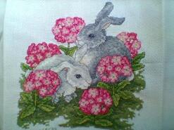 Cross stitch square for Isabelle C's quilt