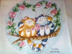 Cross stitch square for Isabelle C's quilt