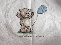 Cross stitch square for Aimee B's quilt