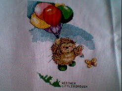 Cross stitch square for Aimee B's quilt