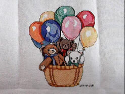 Cross stitch square for Aimee B's quilt
