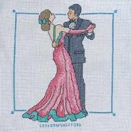 Cross stitch square for Addison A's quilt
