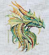 Cross stitch square for Ethan E's quilt