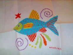 Cross stitch square for Kai C's quilt