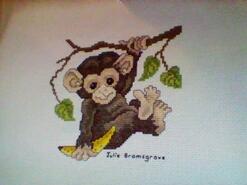 Cross stitch square for Bowen B's quilt