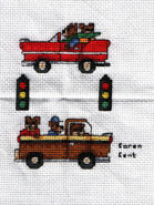 Cross stitch square for Alexander's quilt