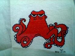 Cross stitch square for Isaac M's quilt