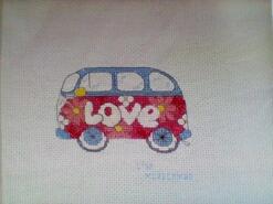Cross stitch square for Peter-John's quilt