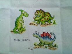 Cross stitch square for Kobie-Jae's quilt