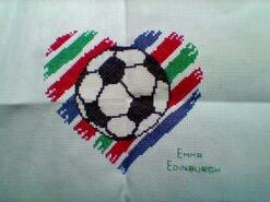 Cross stitch square for Theo's quilt