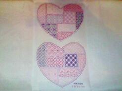 Cross stitch square for Evie-Rose's quilt
