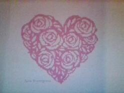 Cross stitch square for Evie-Rose's quilt