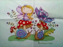 Cross stitch square for Matilda P's quilt