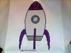 Cross stitch square for Oliver M's quilt