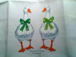 Cross stitch square for Jax P's quilt