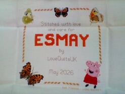 Cross stitch square for Esmay F's quilt