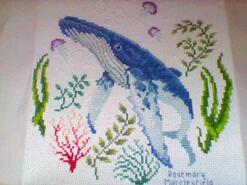 Cross stitch square for Kayden M's quilt