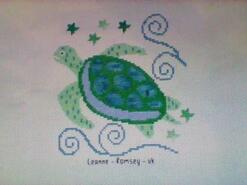 Cross stitch square for Kayden M's quilt