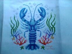 Cross stitch square for Kayden M's quilt