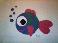 Cross stitch square for Kayden M's quilt