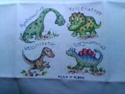 Cross stitch square for Maddison's quilt