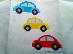 Cross stitch square for Logan B's quilt