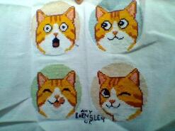 Cross stitch square for Blair J's quilt