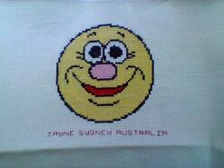 Cross stitch square for Blair J's quilt